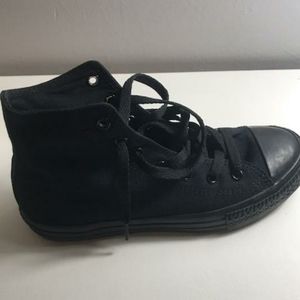 Black Converse High Top Youth Size 3